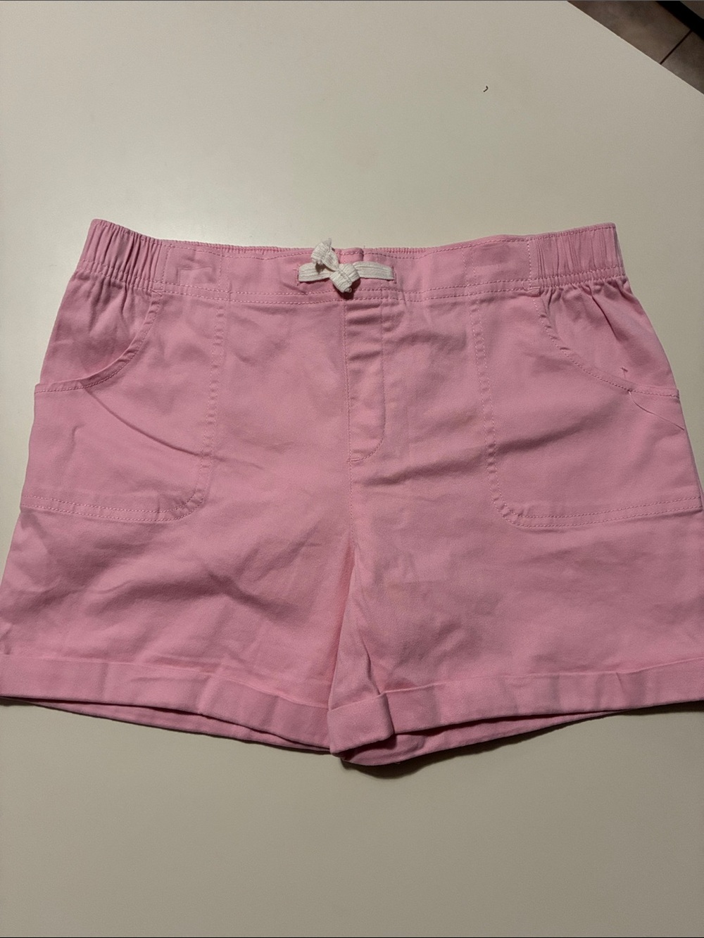 wonder nation Pink High-Waist Drawstring Casual Shorts